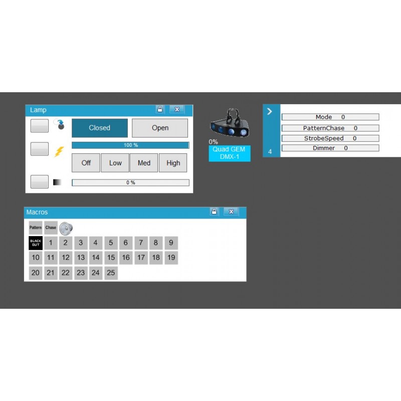American DJ Quad GEM DMX