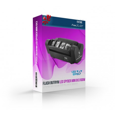 Flash Butrym LED Spyder Mini 8x3 RGBW