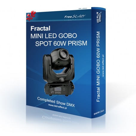 Fractal Mini LED GOBO SPOT 60 PRISM - SHOW DMX