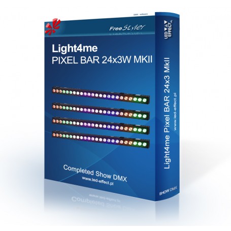 Light4me Pixel BAR 24x3 MkII - SHOW DMX